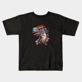 very detailed dinosaur head focus Kids T-Shirt